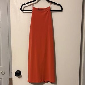 Orange Sleeveless Dress